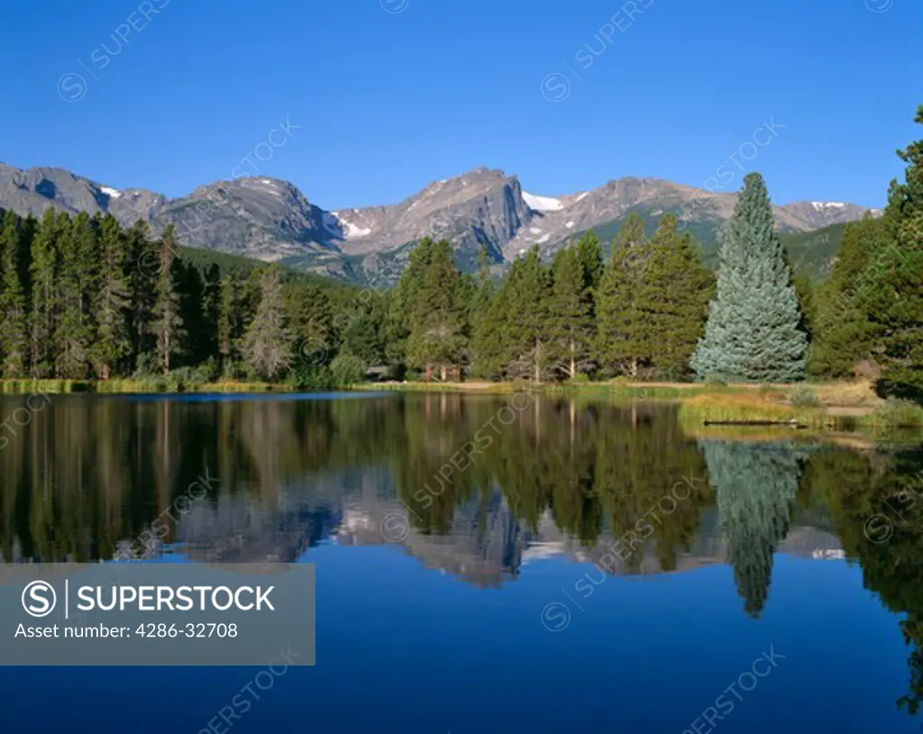 Sprague Lake, Rocky Mtns, reflection