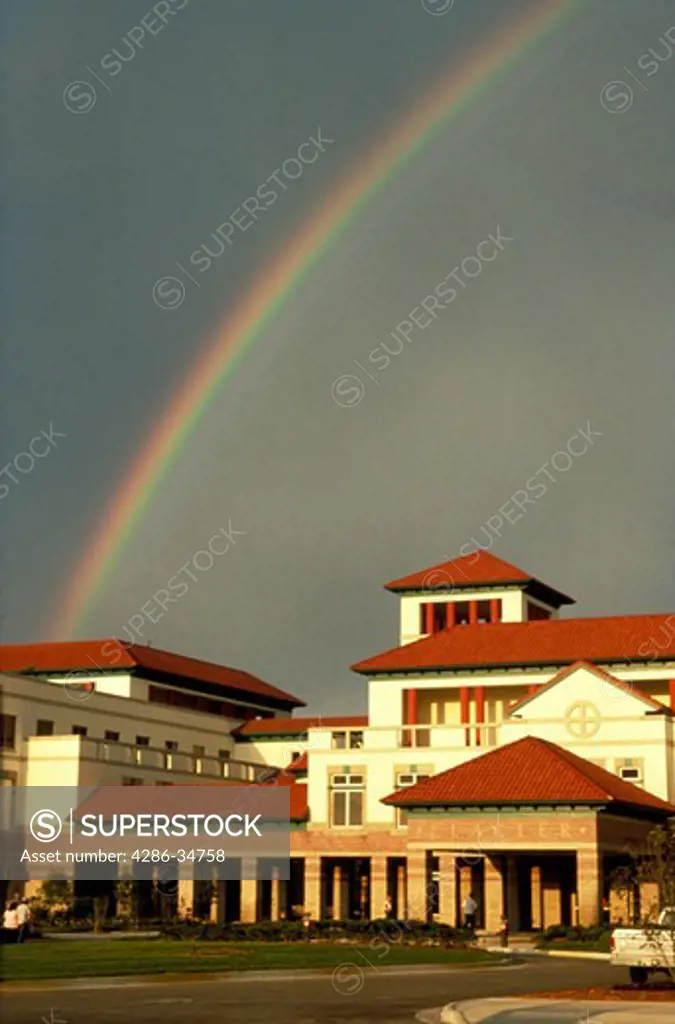 Rainbow over Flagler Hospital, St. Augustine, Florida