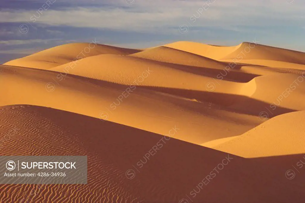 Sand dunes near El Centro, California.  We have a wide variety of sand dune patterns.