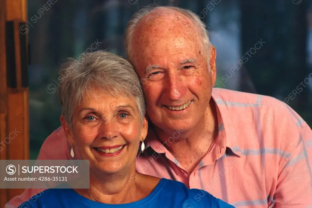 Mature couple at home