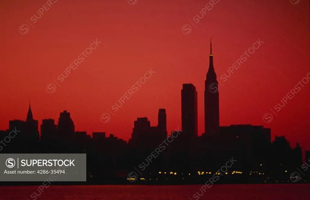 New York skyline from New Jersey