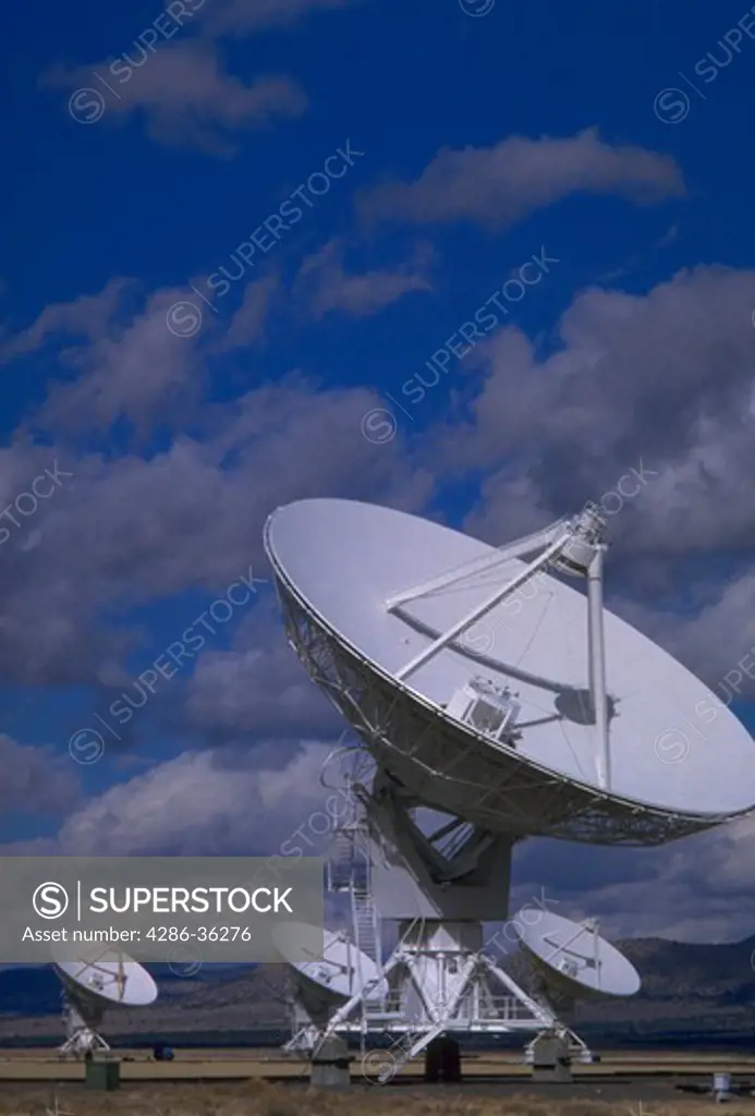 Very large array satellite dishes in New Mexico.