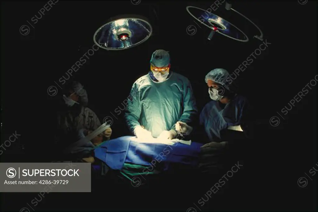 Surgeon performing operation, MR