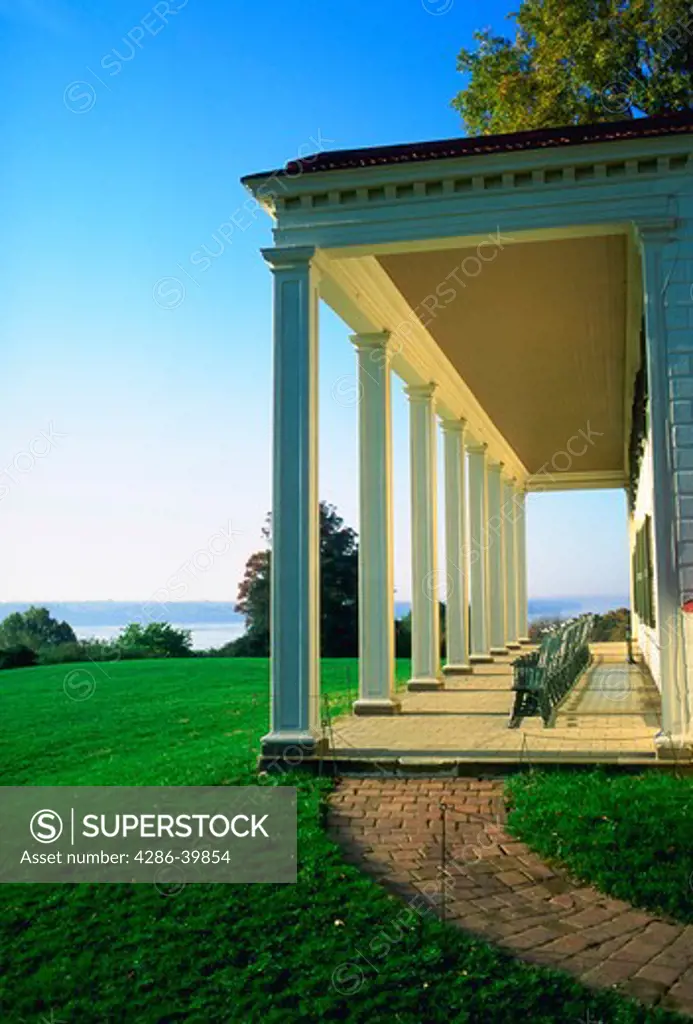 Mount Vernon porch, home of George Washington