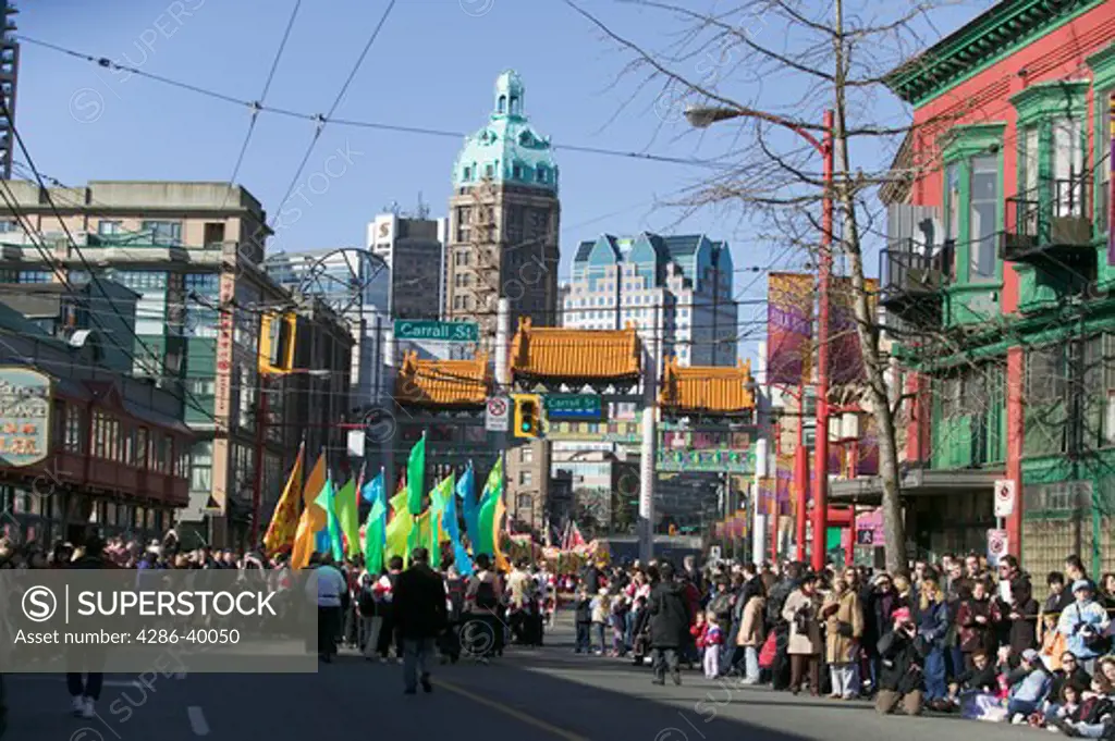 2005 Chinatown Parade. Vancouver BC Canada. Year of the Rooster.  NO RELEASE  No Property Release No Model Release