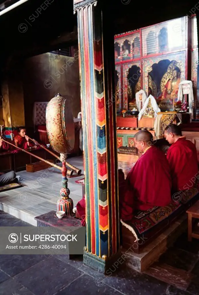 Nepal Asia Kathmandu Swayambhunath Monkey Temple Religious ceremony  NO RELEASE  -