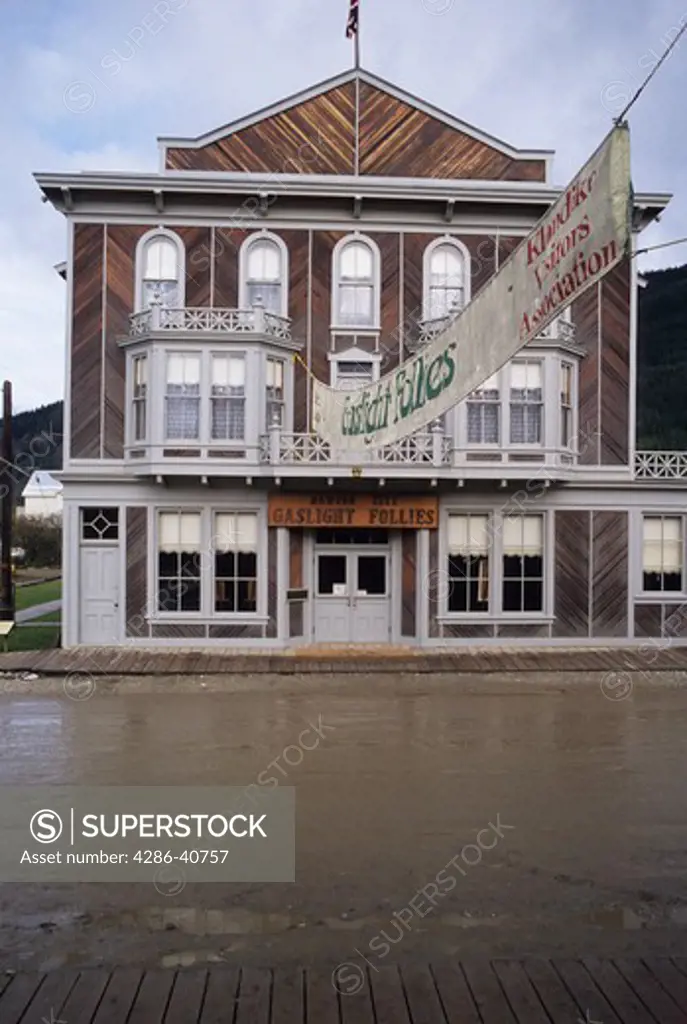 Dawson City Yukon Canada. Gastown Follies Historic Theatre.  