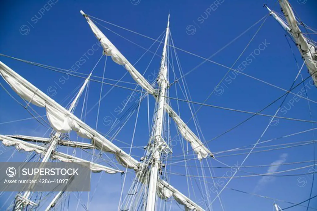Tall Ship Masts and Spars Victoria British Columbia Canada