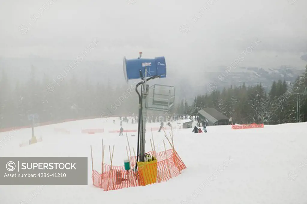 Snow Making Machine, The Cut, Grouse Mountain North Vancouver BC Canada