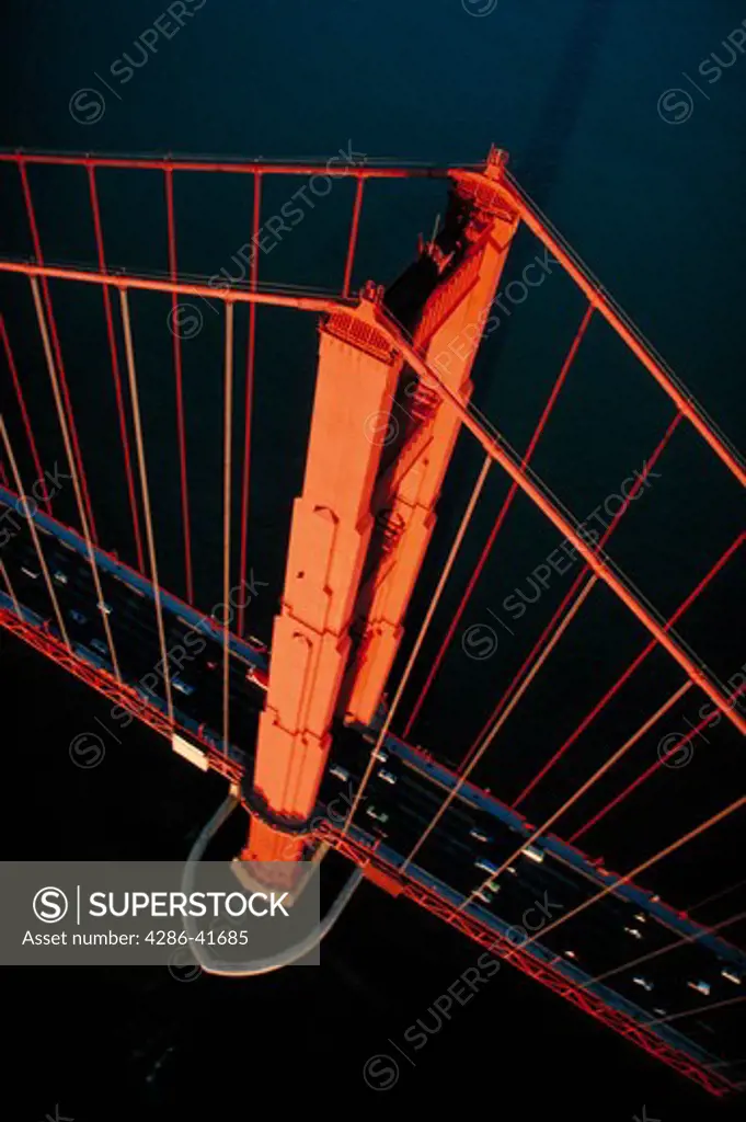 Golden Gate Bridge, aerial, San Francisco, CA