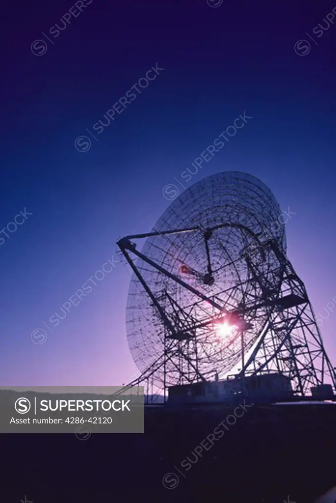 radio telescope sunset Stanford California