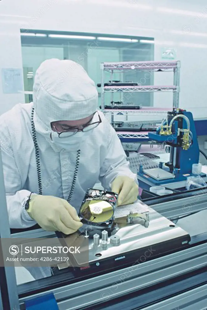 cleanroom disk hard drive manufacturing