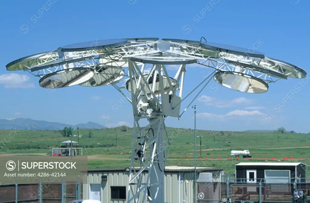 Dish Sterling System generates electricity from sunlight National Renewable Energy Laboratory Golden Colorado