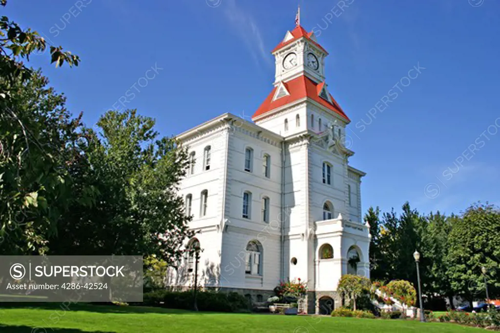 Historic Benton County Courthouse in Corvallis Oregon