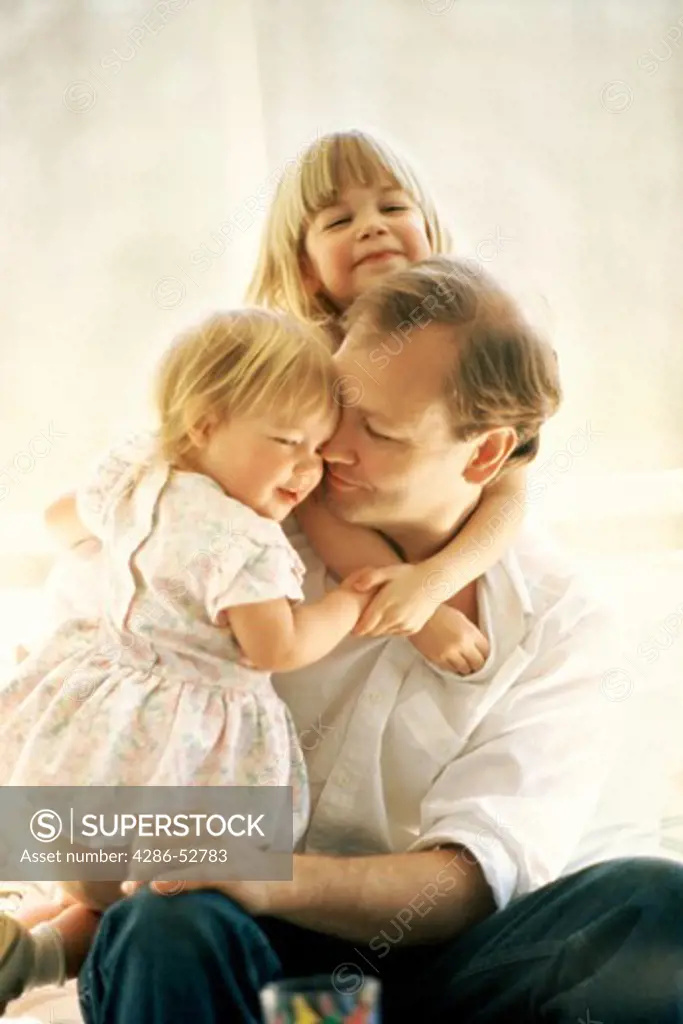Father with daughters