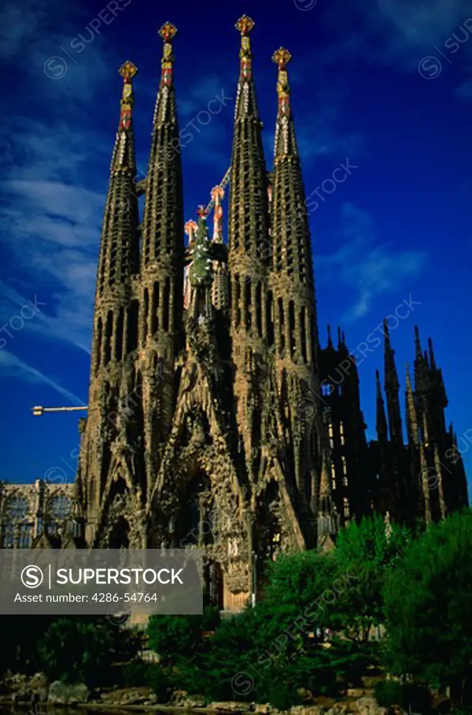 Antonio's Gaudi's Templo de la Sagrada Familia (church of the holy family)  in Barcelona, Spain.