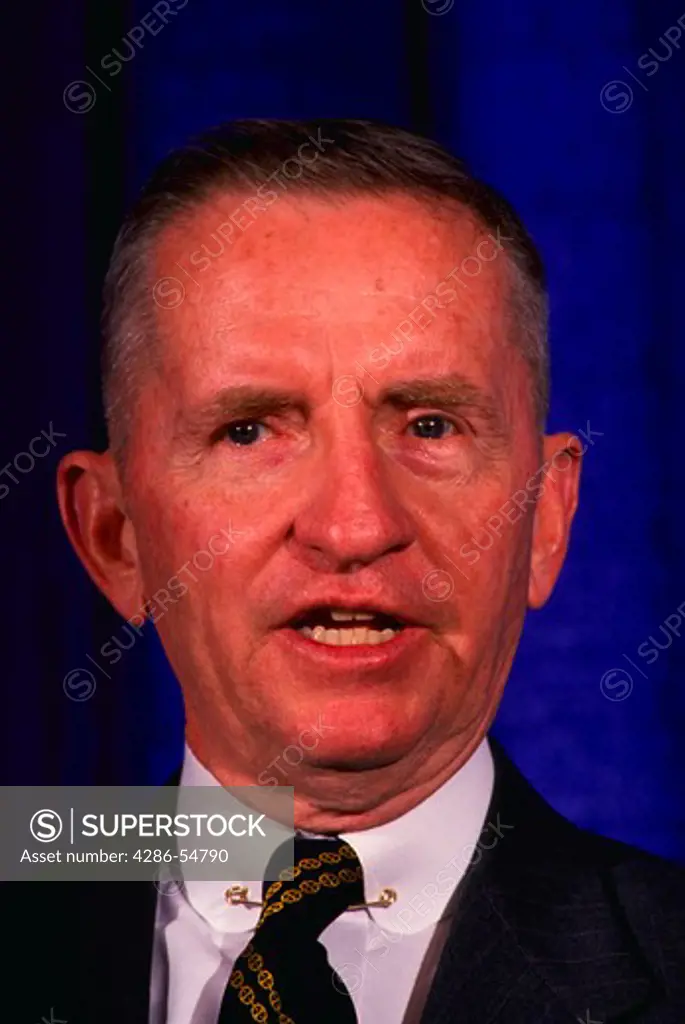 H. Ross Perot, Texas billionaire, at news conference in Annapolis, Maryland.