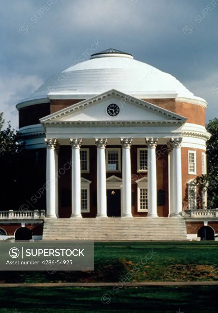 University of Virginia Rotunda in Charlottesville, Virginia.