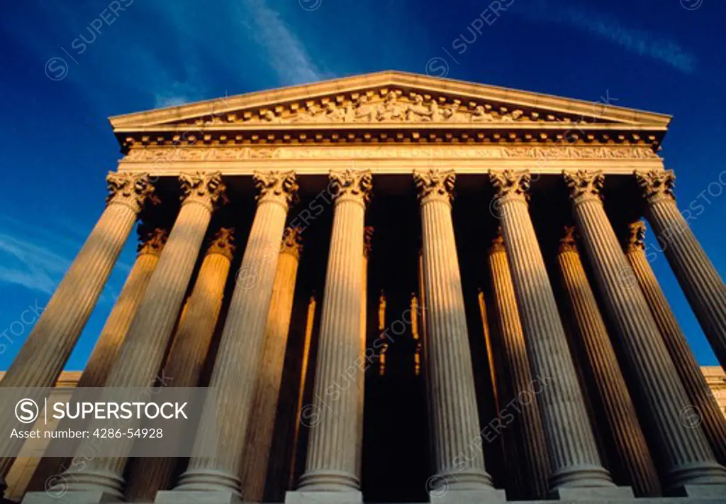 Exterior of the United States Supreme Court building, Washington, DC.