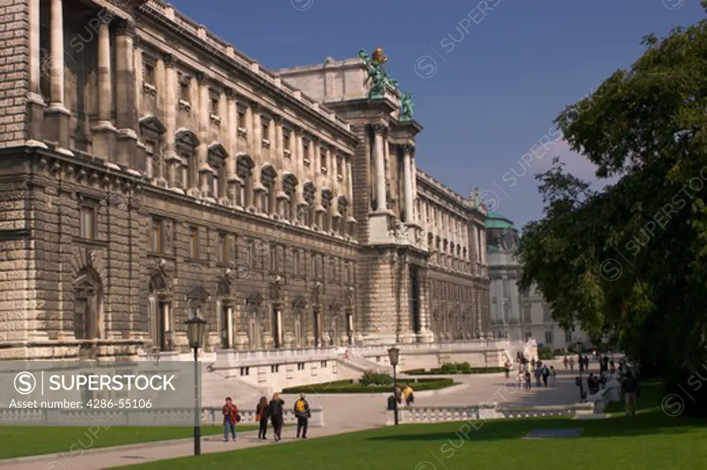 Neue Burg, part of the Hofburg  Imperial palace complex in Vienna, Austria. 