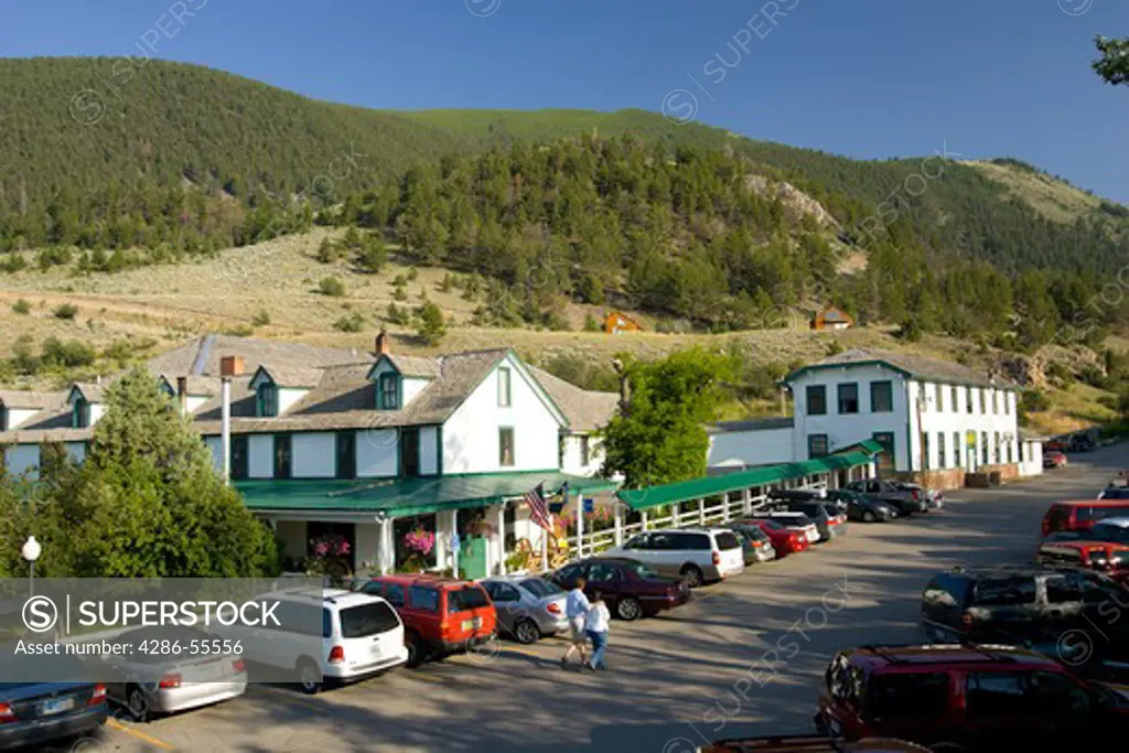 CHICO HOT SPRINGS, MONTANA, USA - Chico Hot Springs resort features geothermic pools, in the Paradise Valley.