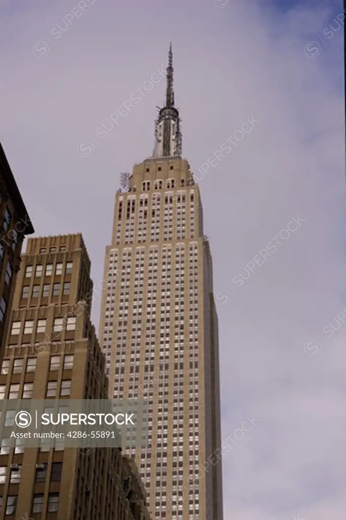 NEW YORK CITY, NY, USA - The Empire State Building in Manhattan.
