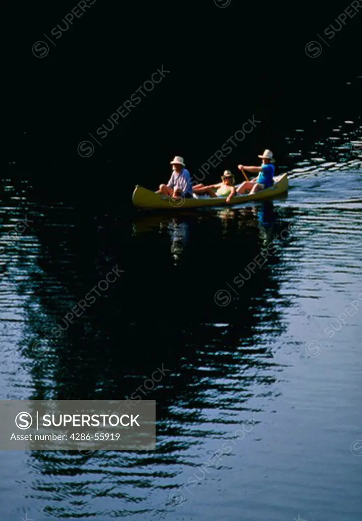 Canoeing, Loch Lomond Reservoir, Santa Cruz, CA
