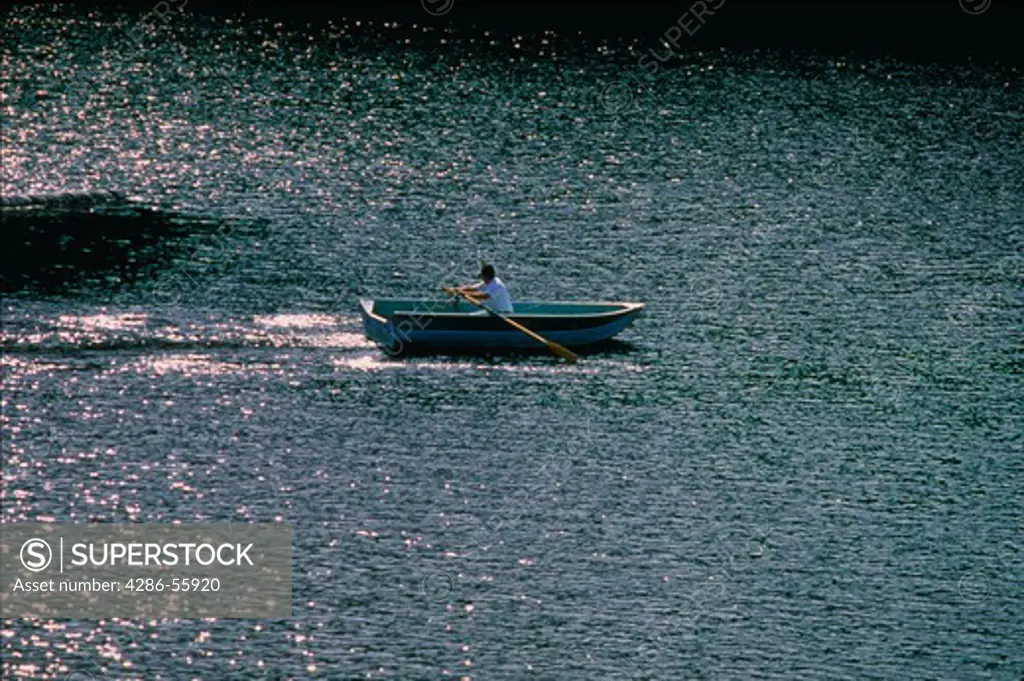 Rowboating, Lock Lomond Reservoir, Santa Cruz, CA