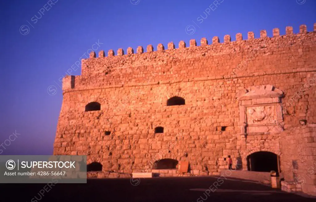 Iraklion, Crete. Greece. The 16th Century Venetian Fortress. Rocca al Mare.