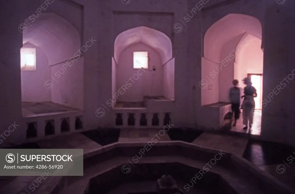 Inside the Hamamni Persian Baths in Stone Town. Zanzibar, Tanzania.