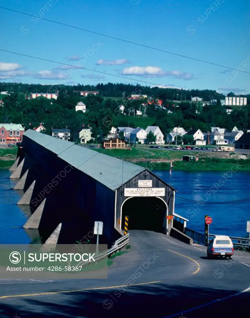 Longest covered bridge in the world, Hartland, New Brunswick, Canada.