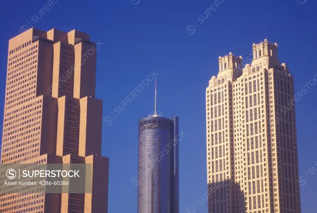 Atlanta, GA, Georgia, Georgia-Pacific, 191 Peachtree Tower, Westin Peachtree Plaza, downtown, high-rise buildings