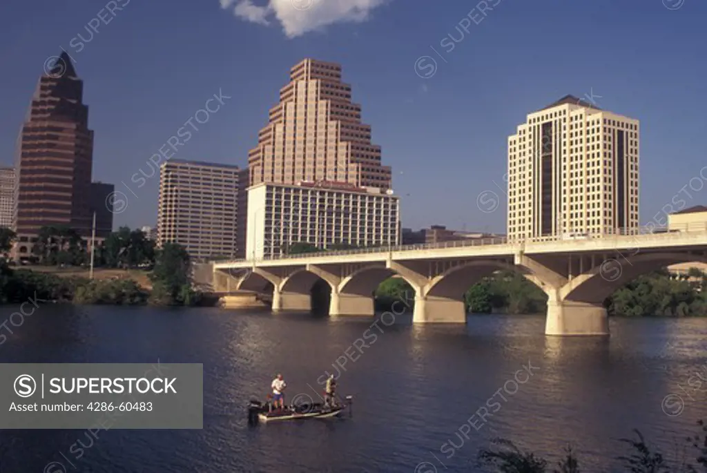 Austin, TX, Texas, Colorado River, downtown skyline