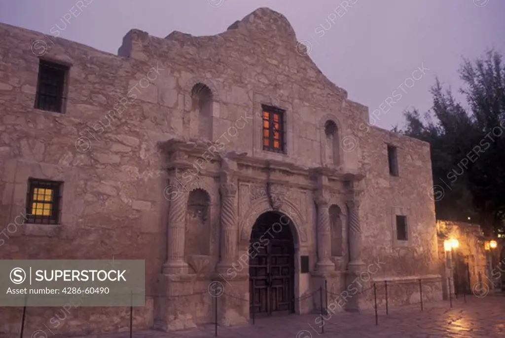 San Antonio, TX, Texas, The Alamo, Mission San Antonio de Valero, early morning