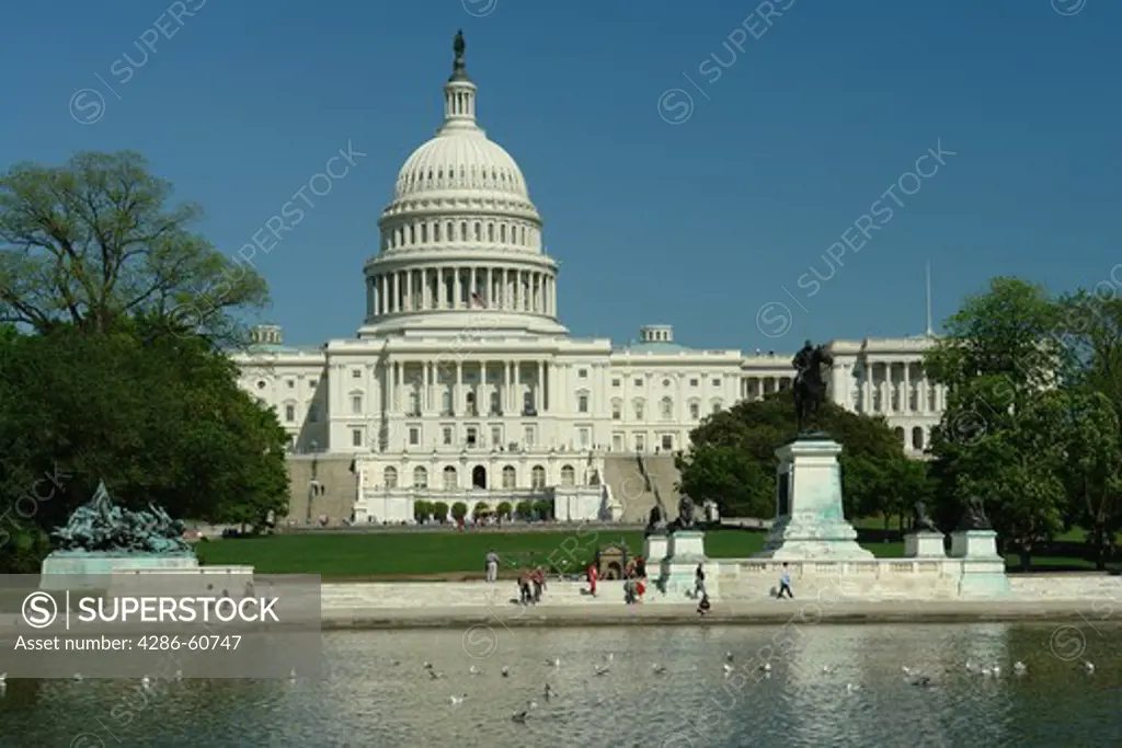 Washington DC, D.C., District of Columbia, U.S. Capitol Building, Capitol Reflection Pool, Capitol Hill, Nation's Capital