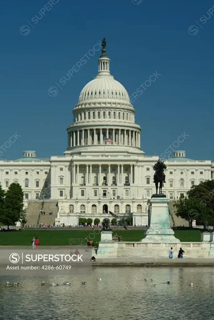 Washington DC, D.C., District of Columbia, U.S. Capitol Building, Capitol Reflection Pool, Capitol Hill, Nation's Capital