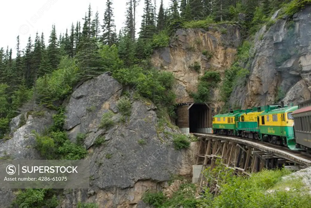 Tunnel Mountain, White Pass & Yukon Route Railway tour, Skagway, Alaska