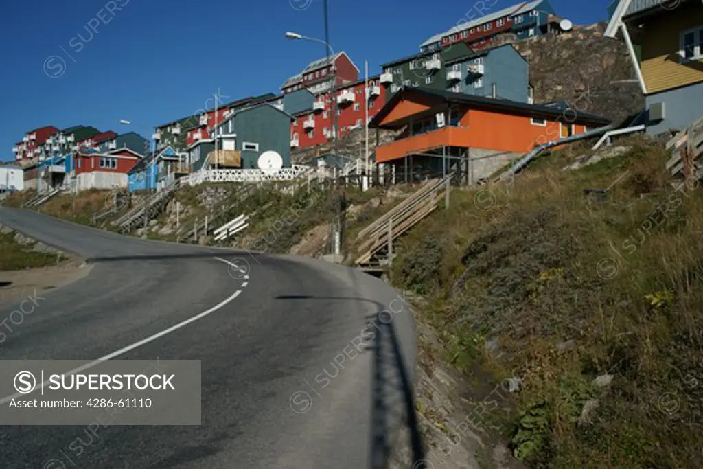 residential district, Qaqortoq, Greenland (Danish name: Julianehab), largest town in South Greenland