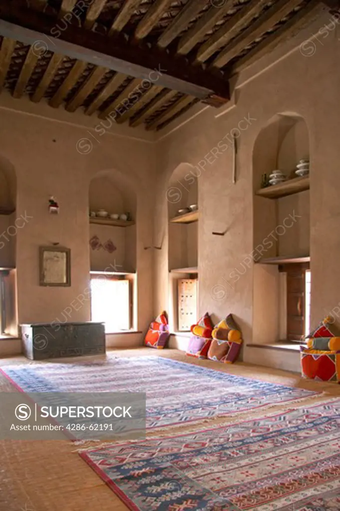 Room in the fort of Nizwa, room inside away in Nizwa sultanate Oman