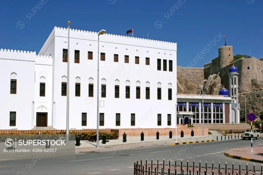 Bait Garaiza and fort Mirani in Muscat, Oman Bait Garaiza and fort Mirani in Muscat