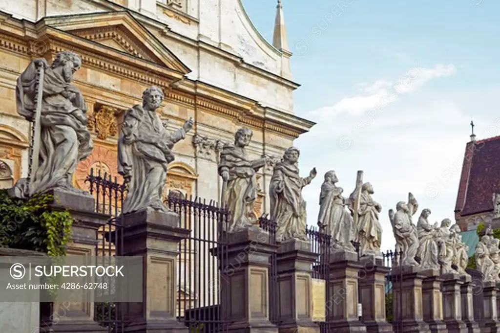 Krakow, Poland: Statues of apostles at Saints Peter and Paul Church