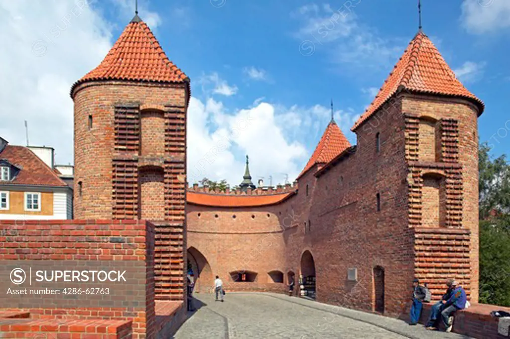 Barbakane, Warsaw Barbican Fortress Walls Poland