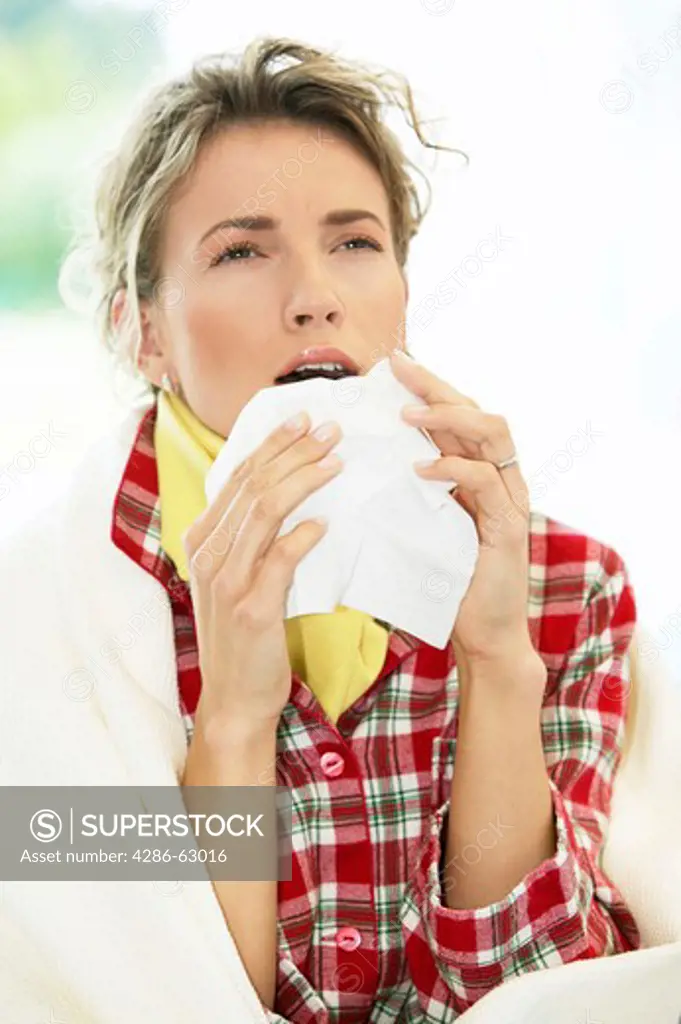 woman having a cold