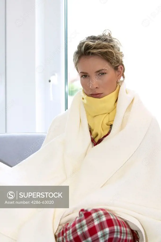 woman having a cold