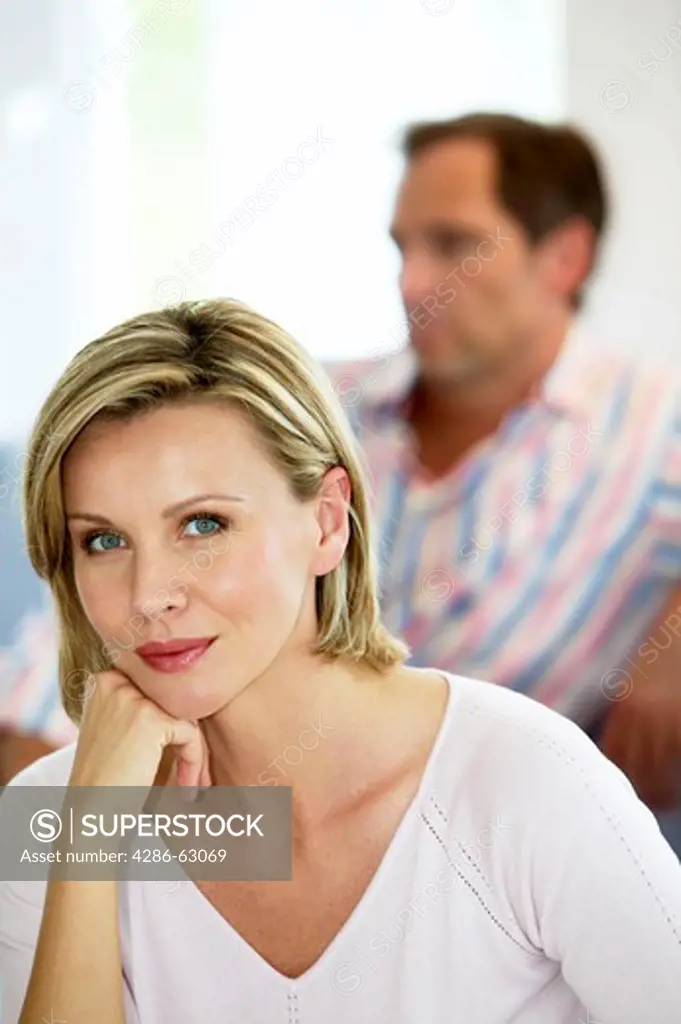 couple, man sitting in the back
