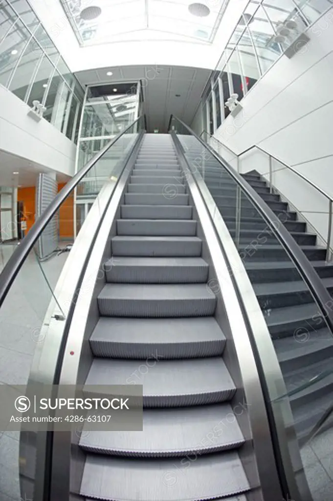 escalator at Munich Airport