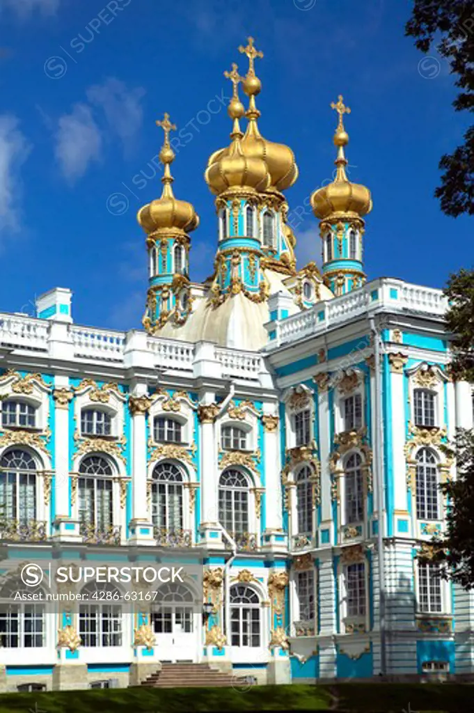 Sankt Petersburg Katharinenpalast, Castle Katharinas Palace Park in Puschkin