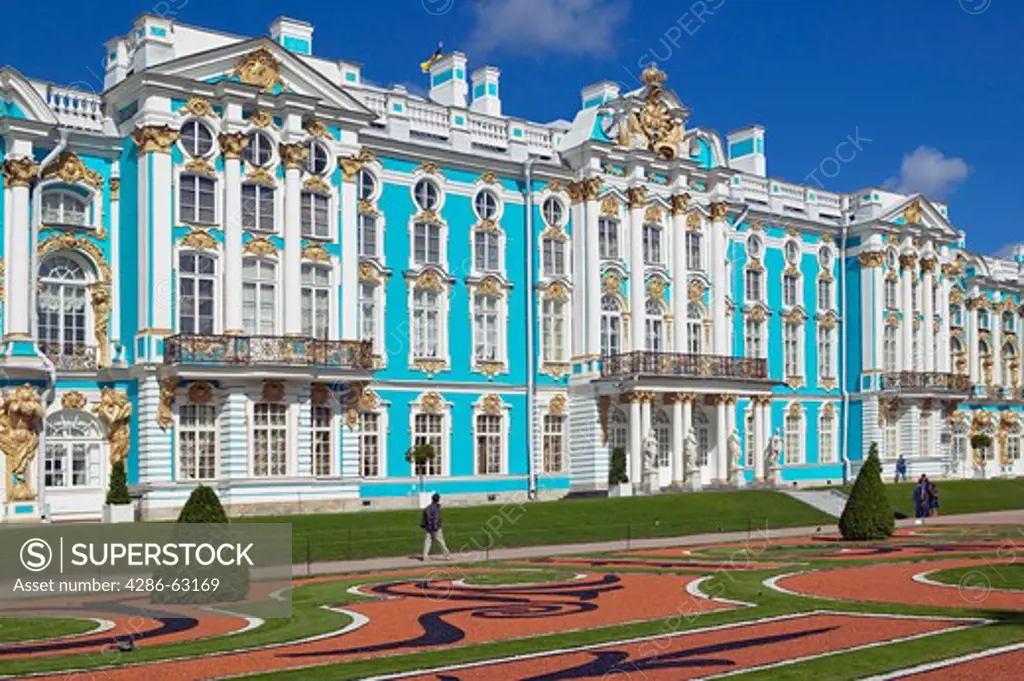 Sankt Petersburg Katharinenpalast, Castle Katharinas Palace Park in Puschkin