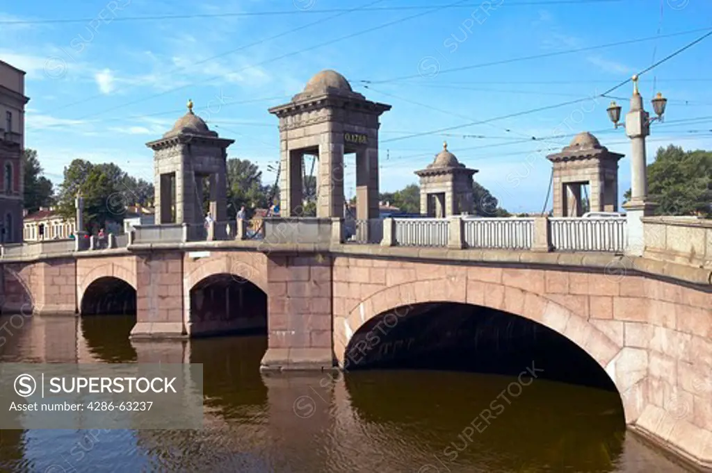 Sankt Petersburg, Saint Petersburg  Lomonossow bridge
