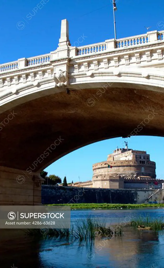 Castle Sant Angelo bridge Vittorio Emanuele